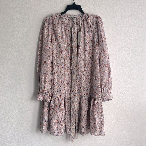 Rebecca Taylor Violet Fleur Belted Mini Dress, NWT, Size M - Picture 3 of 8